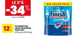 Stokomani 76 tablettes lave-vaisselle tout en 1 offre