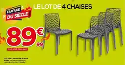 BUT Lot de 4 chaises de séjour alpes offre