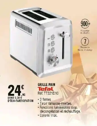 E.Leclerc Grille pain offre