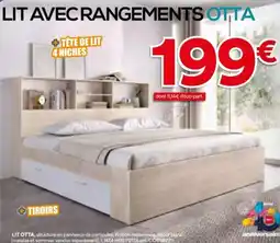 BUT Lit avec rangements otta offre