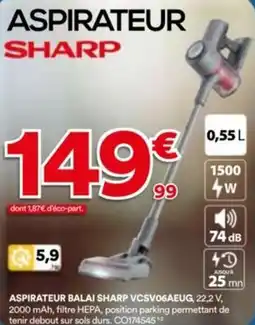 BUT Aspirateur balai sharp offre