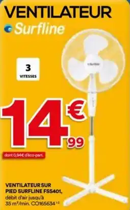 BUT Ventilateur sur pied surfline offre