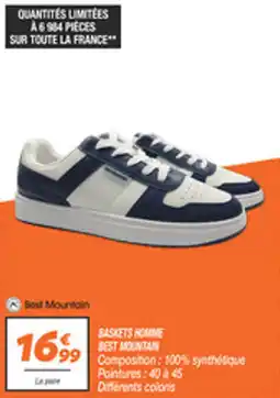 Netto Baskets homme best mountain offre