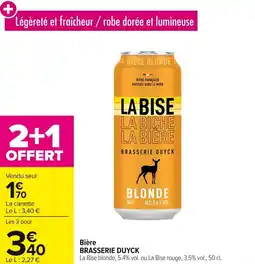 Carrefour Bière brasserie duyck offre