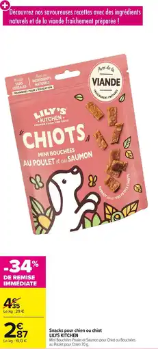 Carrefour Snacks pour chien ou chiot lilys kitchen offre
