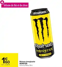 Carrefour Boisson énergisante monster offre