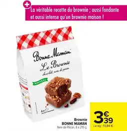 Carrefour Brownie bonne maman offre
