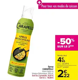 Carrefour Spray carapelli offre