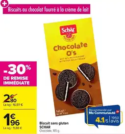 Carrefour Biscuit sans gluten schar offre