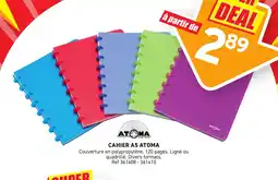 Trafic Cahier a5 atoma offre