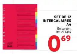 Trafic Set de 12 intercalaires a4 offre