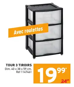 Trafic Tour 3 tiroirs offre