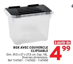 Trafic Box avec couvercle clipsable offre
