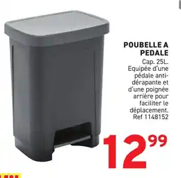 Trafic Poubelle a pedale offre