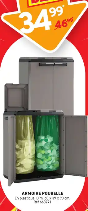 Trafic Armoire poubelle offre