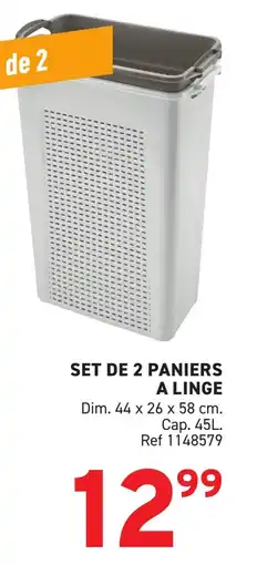 Trafic Set de 2 paniers a linge offre
