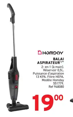 Trafic HOMDAY HOMDAY Balai aspirateur offre