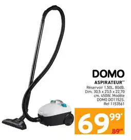 Trafic DOMO Aspirateur offre