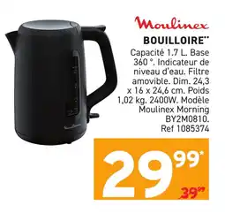Trafic Moulinex Bouilloire offre