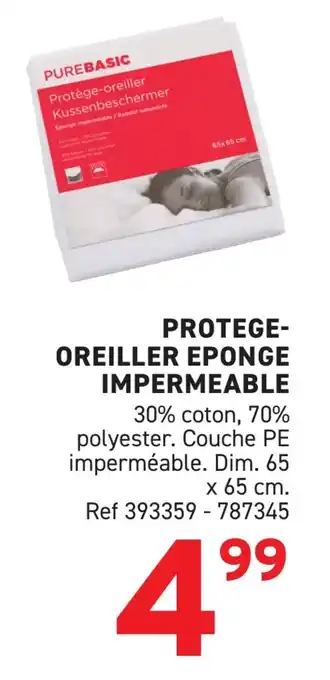 Trafic Protege oreiller eponge impermeable offre