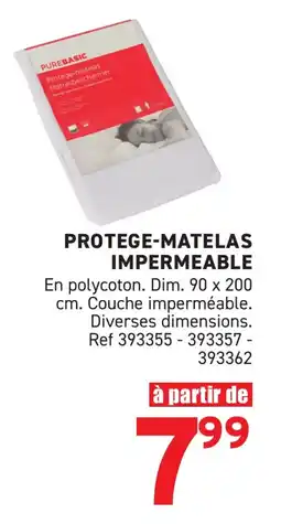 Trafic Protege-matelas impermeable offre