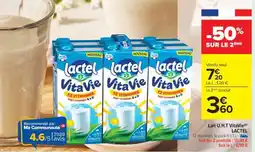 Carrefour Lait U.H.T VitaVie LACTEL offre