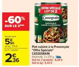 Carrefour Plat cuisiné à la Provençale Offre spéciale CASSEGRAIN offre