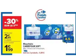 Carrefour Mouchoirs CARREFOUR SOFT offre