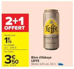 Carrefour Bière d’Abbaye LEFFE offre