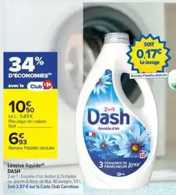 Carrefour Dash 2en1 Envolée d'Air offre