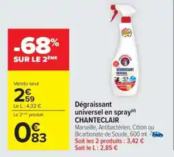 Carrefour Dégraissant universel en spray CHANTECLAIR offre
