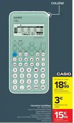 Carrefour Calculatrice scientifique offre