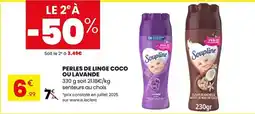 Stokomani Soupline - perles de linge coco ou lavande offre