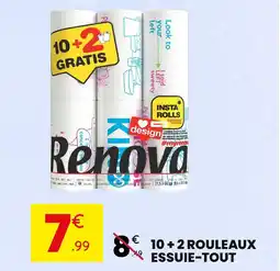 Stokomani RENOVA 10 + 2 rouleaux essuie-tout offre
