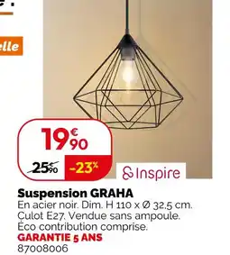 Weldom INSPIRE Suspension graha offre