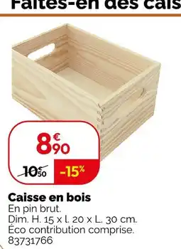 Weldom Caisse en bois offre