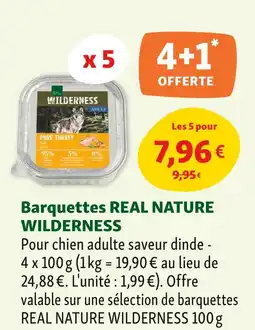 Maxi Zoo WILDERNESS Barquettes real nature offre