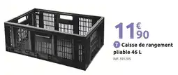 Mr Bricolage Caisse de rangement pliable 46 L offre