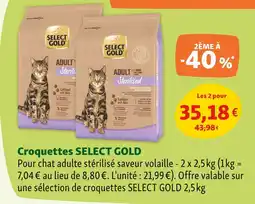 Maxi Zoo SELECT GOLD Croquettes offre