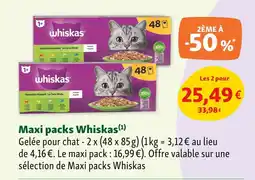 Maxi Zoo Whiskas Maxi packs offre