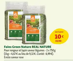 Maxi Zoo REAL NATURE Foins Green Nature offre