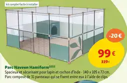 Maxi Zoo HAMIFORM Parc Naveen offre