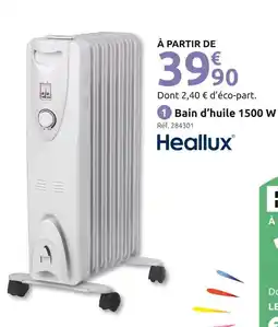 Mr Bricolage Heallux Bain d'huile 1500 W offre