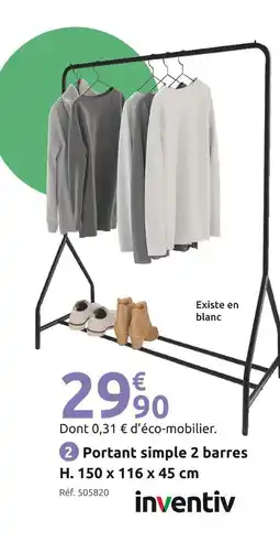 Mr Bricolage inventiv Portant simple 2 barres offre
