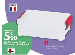 Mr Bricolage Sundis Bac renforcé avec couvercle à clips 2,5 L offre