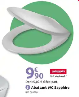 Mr Bricolage Wirquin Tout simplement ! Abattant WC Sapphire offre