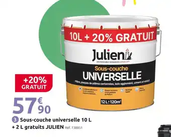 Mr Bricolage Julien Sous-couche universelle 10 L + 2 L gratuits offre