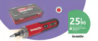 Mr Bricolage inventiv Tournevis sans fil 3,6 V offre