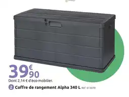 Mr Bricolage Coffre de rangement Alpha 340 L offre
