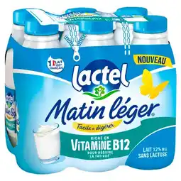 Carrefour LACTEL Lait U.H.T Matin Léger offre